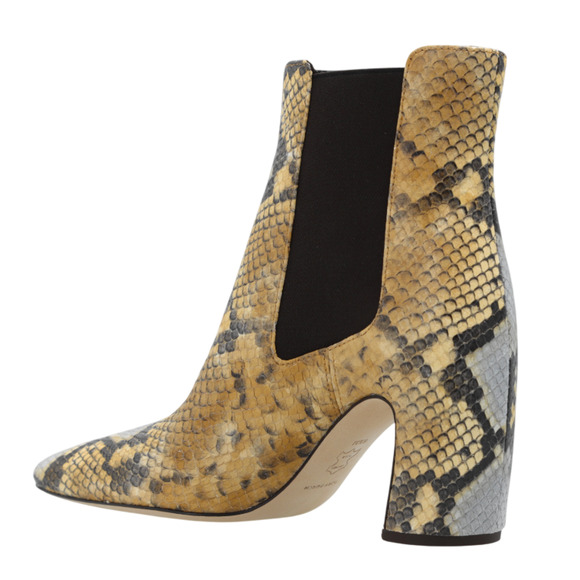 NEW TORY BURCH BANANA EMBOSSED SNAKESKIN LEATHER CHELSEA ANKLE BOOTIES BOOTS 6 - Picture 14 of 16